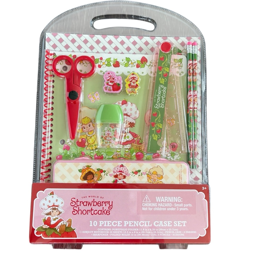 The World of Strawberry Shortcake 10 Piece School Set with Pencil Case